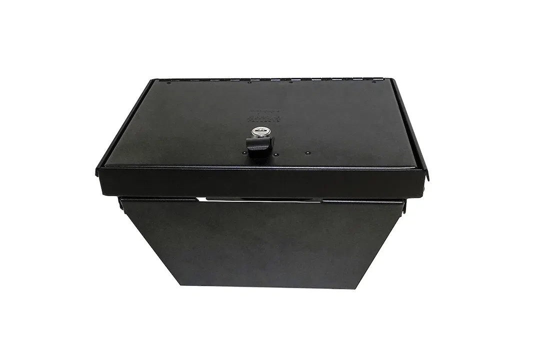 356-01 – TUFFY SEC Console Security Insert, With Standard Key Lock Powder Coat Black Steel - view 3
